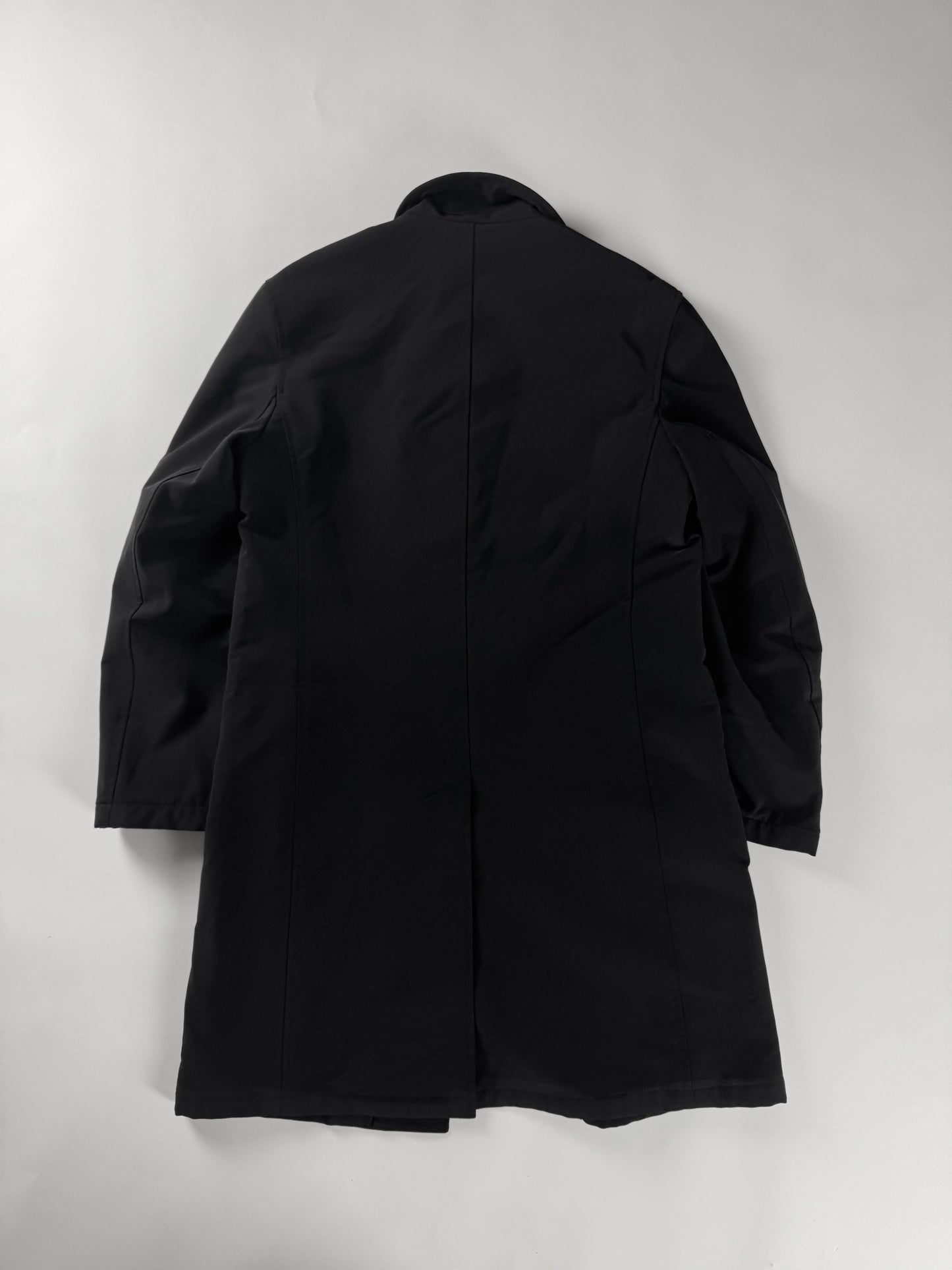 Prada Shadow Charcoal Wool Funnel Neck Coat FW 1998 - S