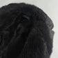 Prada Dark Fur Trimmed Double Breasted Sheepskin Leather Coat 2000s - S