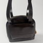 Gucci Brown Leather Patent Bamboo Shoulder Bag 1990s - OS