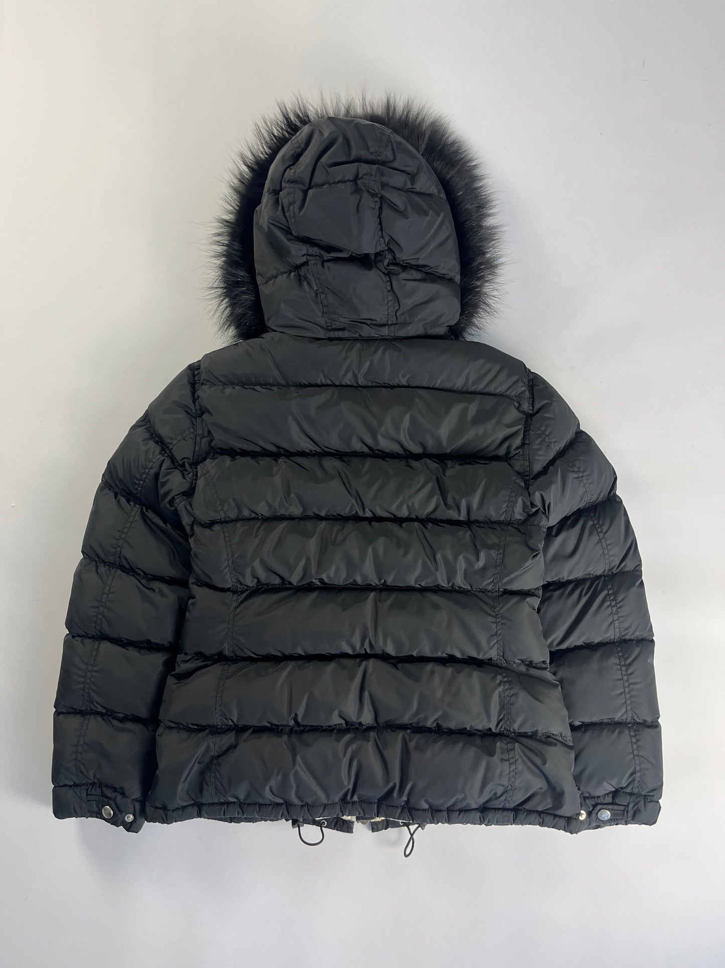 Prada Fur Hooded Puffer Jacket 2000s - S