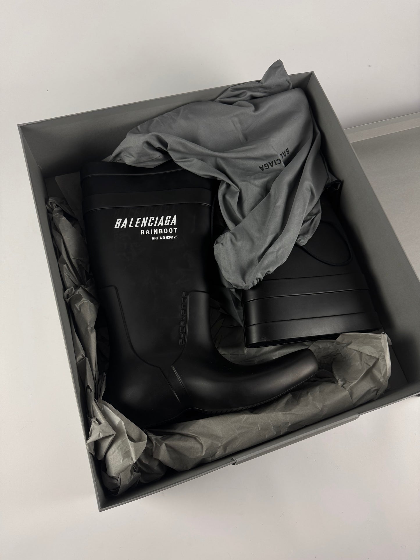 Balenciaga Excavator Rubber Rain Boots FW 2022 - 44 EU