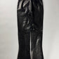 Prada Milano Dark Leather Flare Pants FW 2001 - M