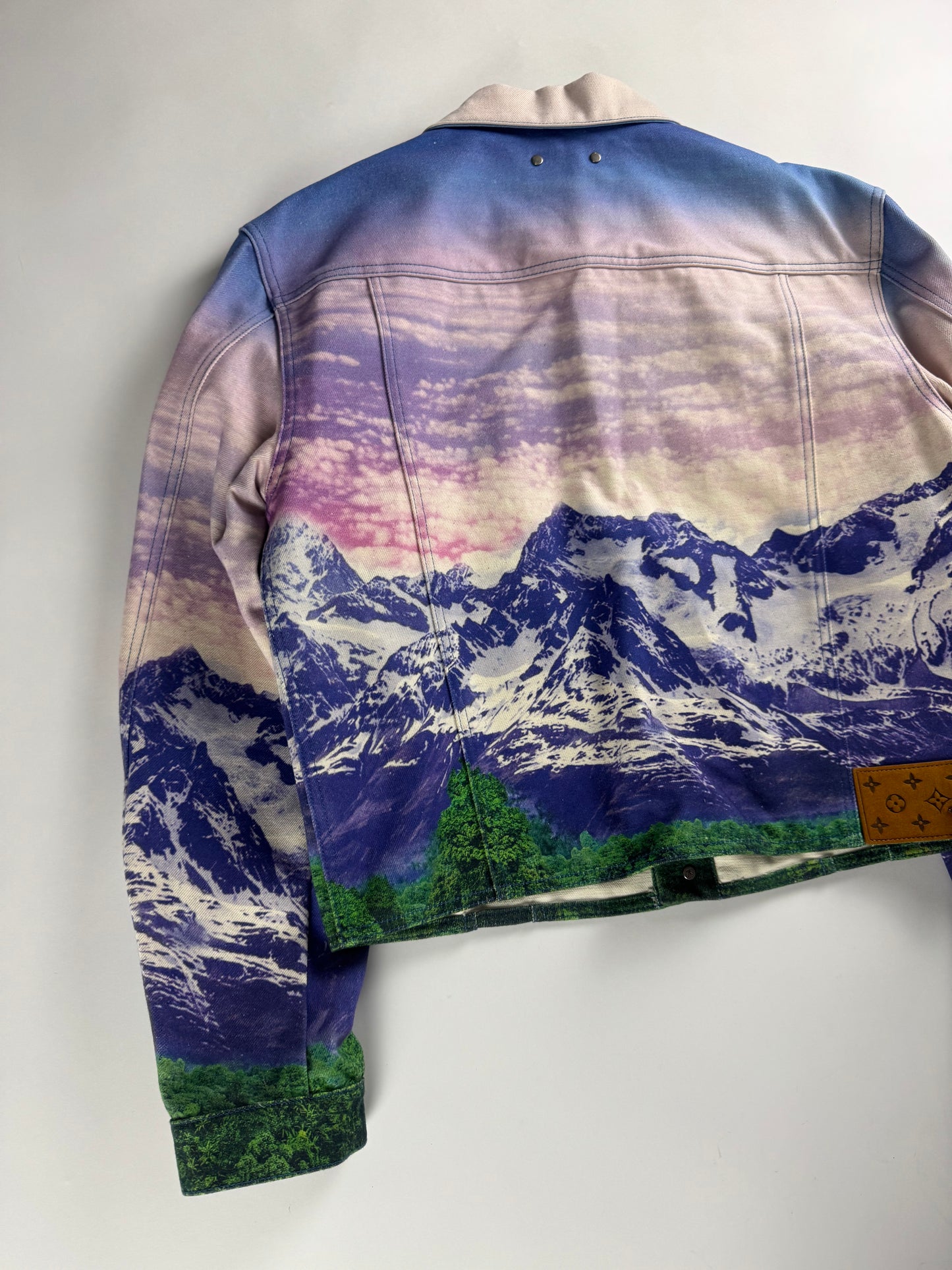 Louis Vuitton Virgil Abloh Landscape Denim Trucker Jacket SS 2022 - M