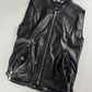 Yves Saint Laurent Double Side Zipper Dark Leather Vest 2010s - XS