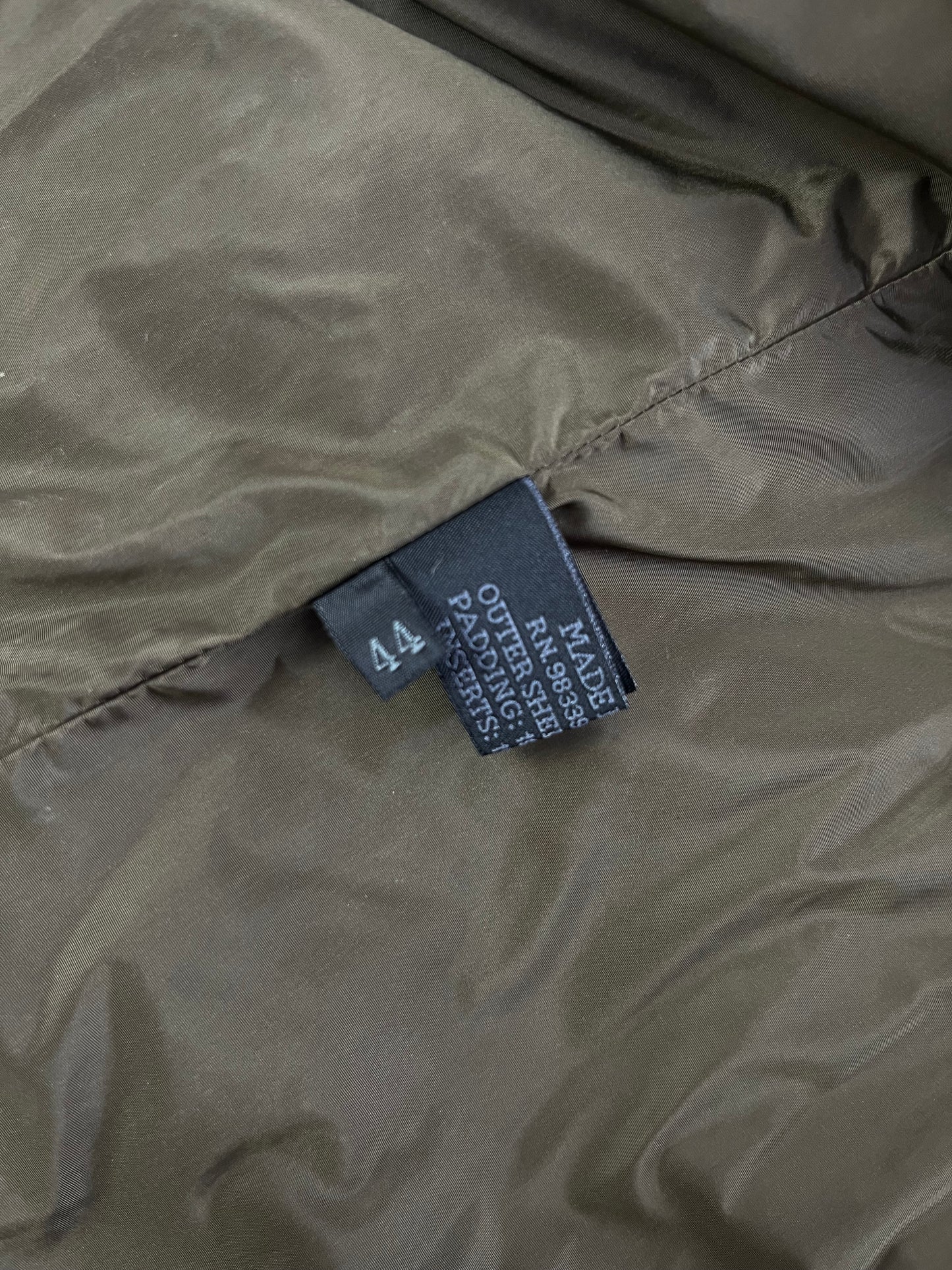 Prada Multi Belt Khaki Nylon Long Safari Coat FW 1999 - S