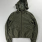 Prada Khaki Nylon Convertible Hood Utility Jacket SS 2010 - M