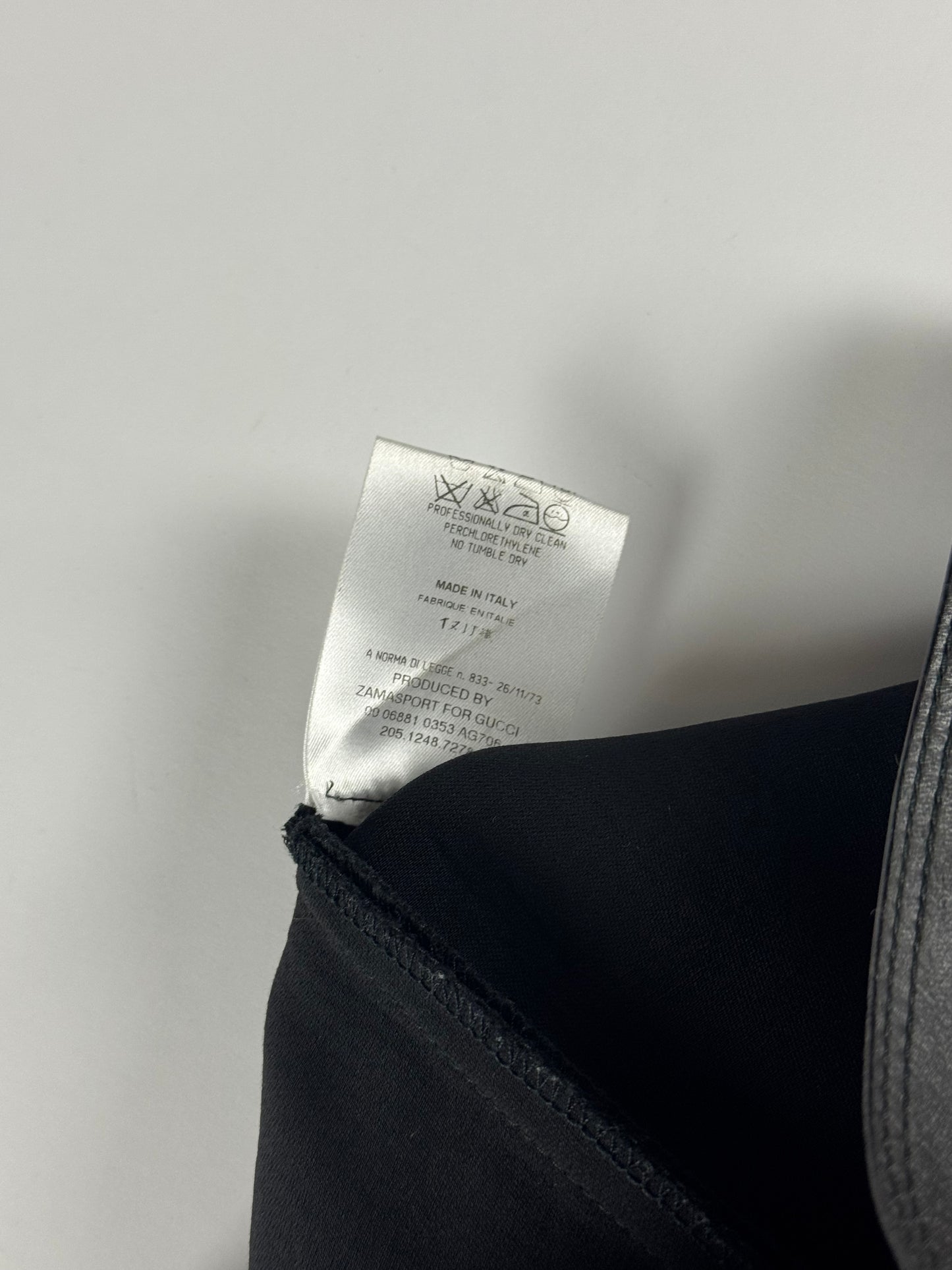 Gucci Tom Ford Essential Black Leather Pockets Skirt FW 2000 - M