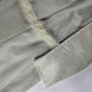 Prada White Heaven Fur Trimmed Pony Hair Leather Coat 1990s - S