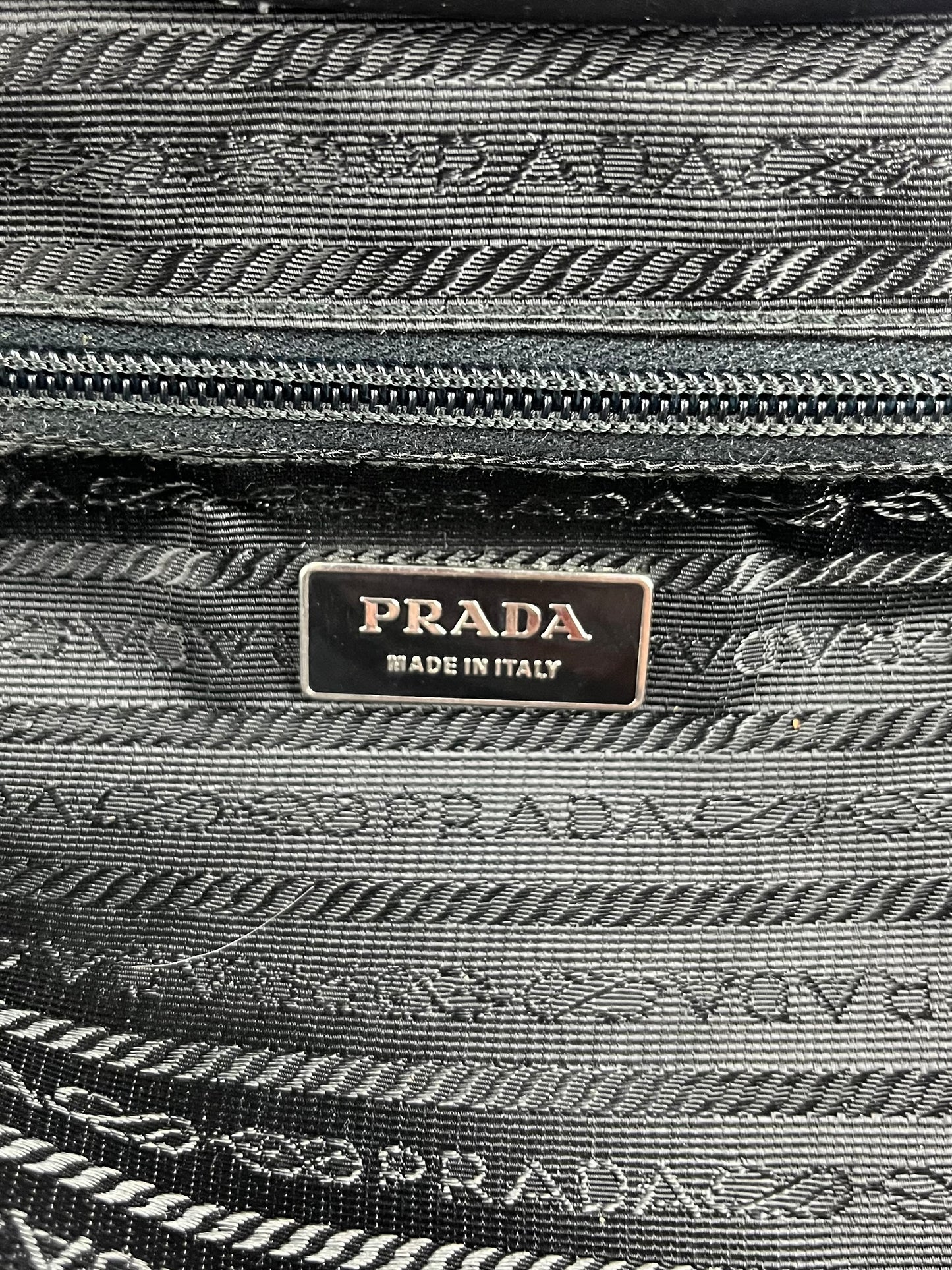 Prada Black Leather Pocket Bag FW 2000 - OS