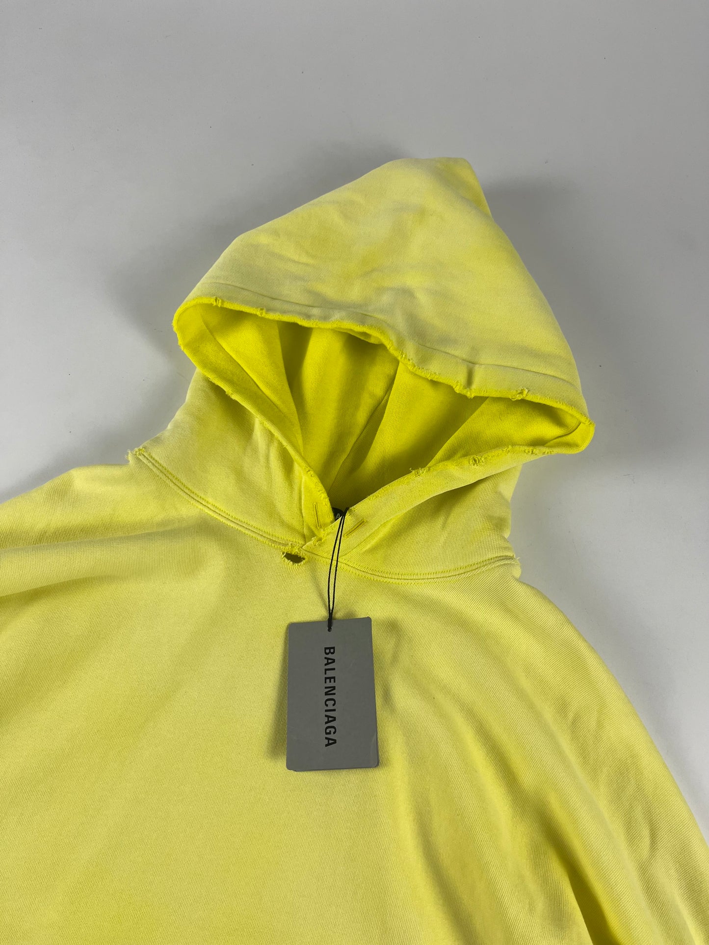 Balenciaga Faded Electric Yellow Oversized Hoodie FW 2021 - S