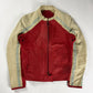 Prada Sample Red Cream Fusion Racer Jacket SS 2002 - XS