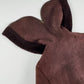 Miu Miu Wine Red Half Open Sherpa Hood Shearling Coat 2000s - XS