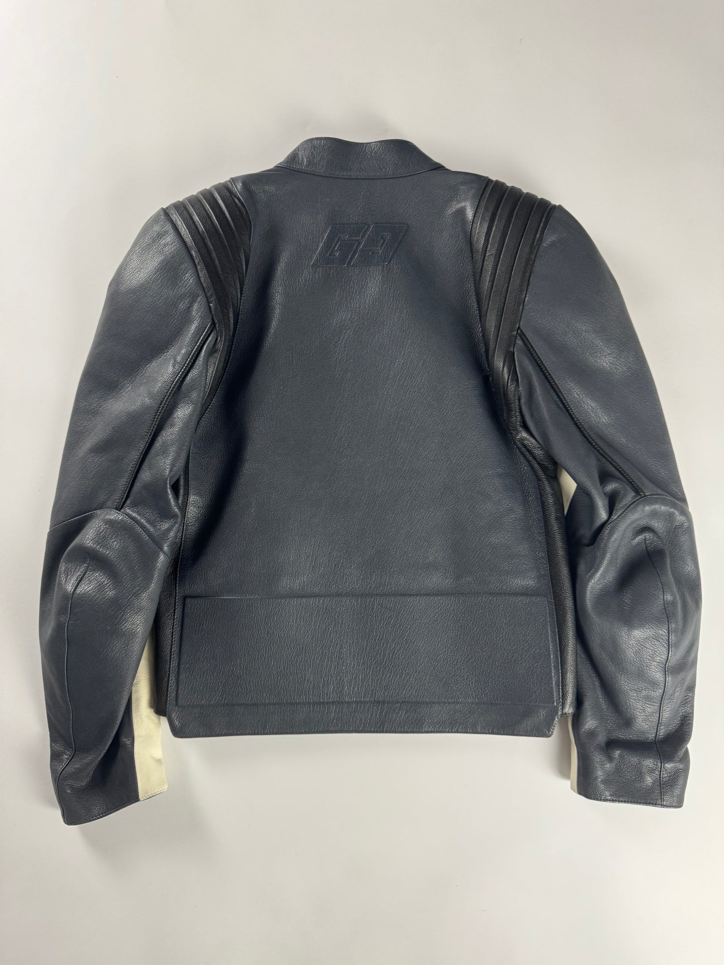 Gucci Sample Alexandro Michele Elbows & Shoulders Strong Pads Leather Biker Jacket FW 2023 - M
