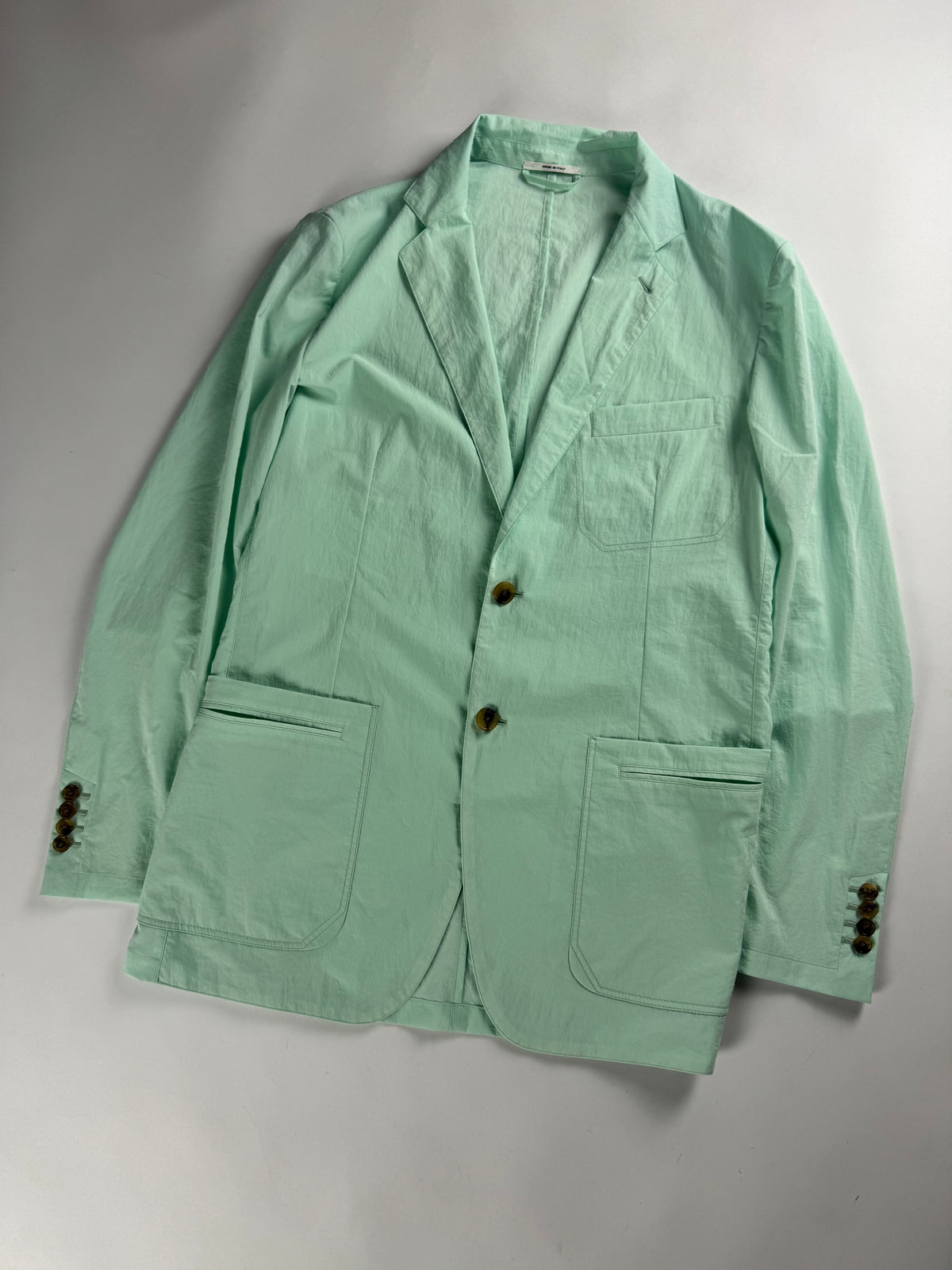 Hermès Sample Pastel Mint Green Lightweight Blazer SS 2019 - L