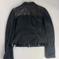 Prada Black Mesh Leather Duo Moto Jacket SS 1999 - S