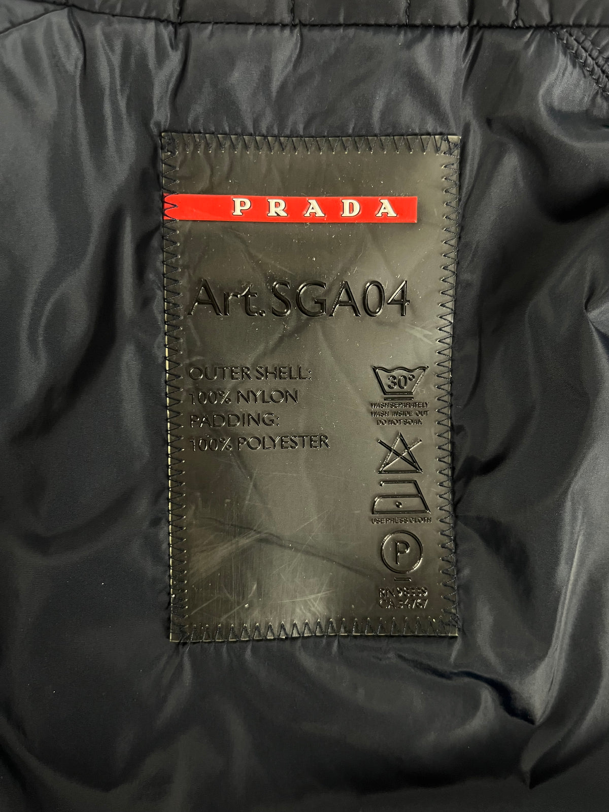 Prada Oblique Marine Nylon Jacket FW 2006 - L