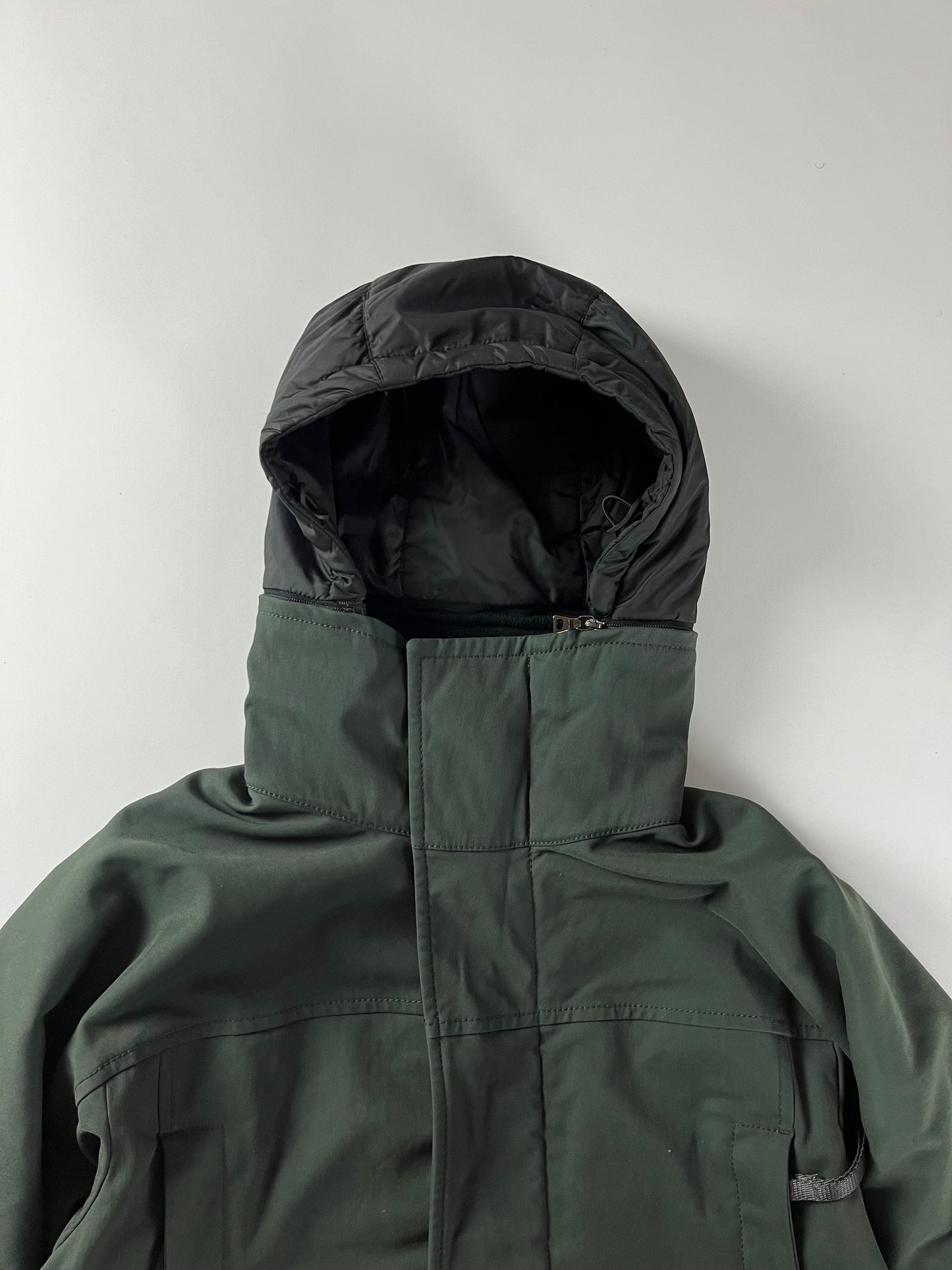 Prada Linea Rossa Technical Khaki Shell Nylon Jacket 2000s - S