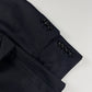 Comme des Garçons Homme Plus Dark Grey Pinstripe Peak Lapel Extended Double Button Cuff Wool Blazer Jacket FW 2019 - S