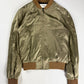 Celine Sample Light Brown Satin Bomber Jacket 2020s - S