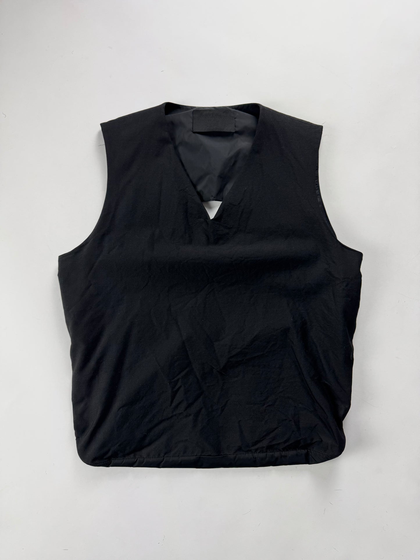 Prada Black Minimalist Belted Open Back Harness FW 1999 - M