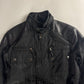 Prada Leather Shoulder Patched Nylon Belt Jacket 2000s - S