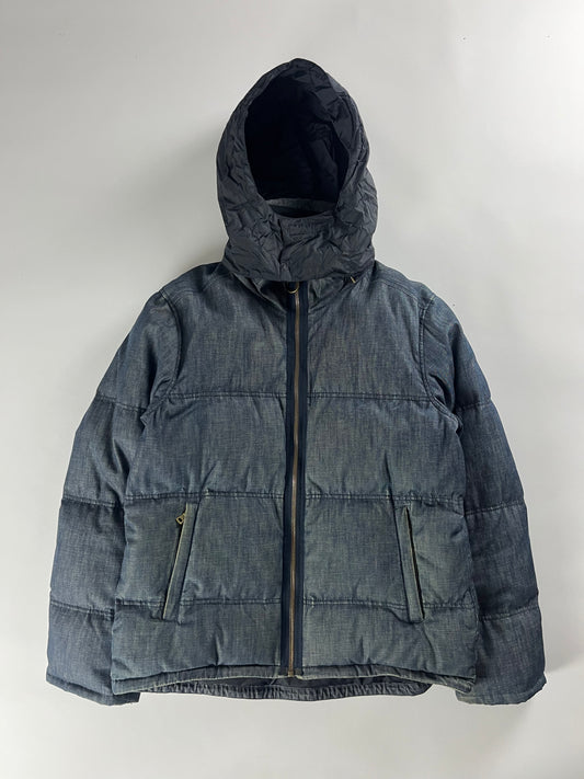 Prada Denim Puffer Jacket 2000s - L