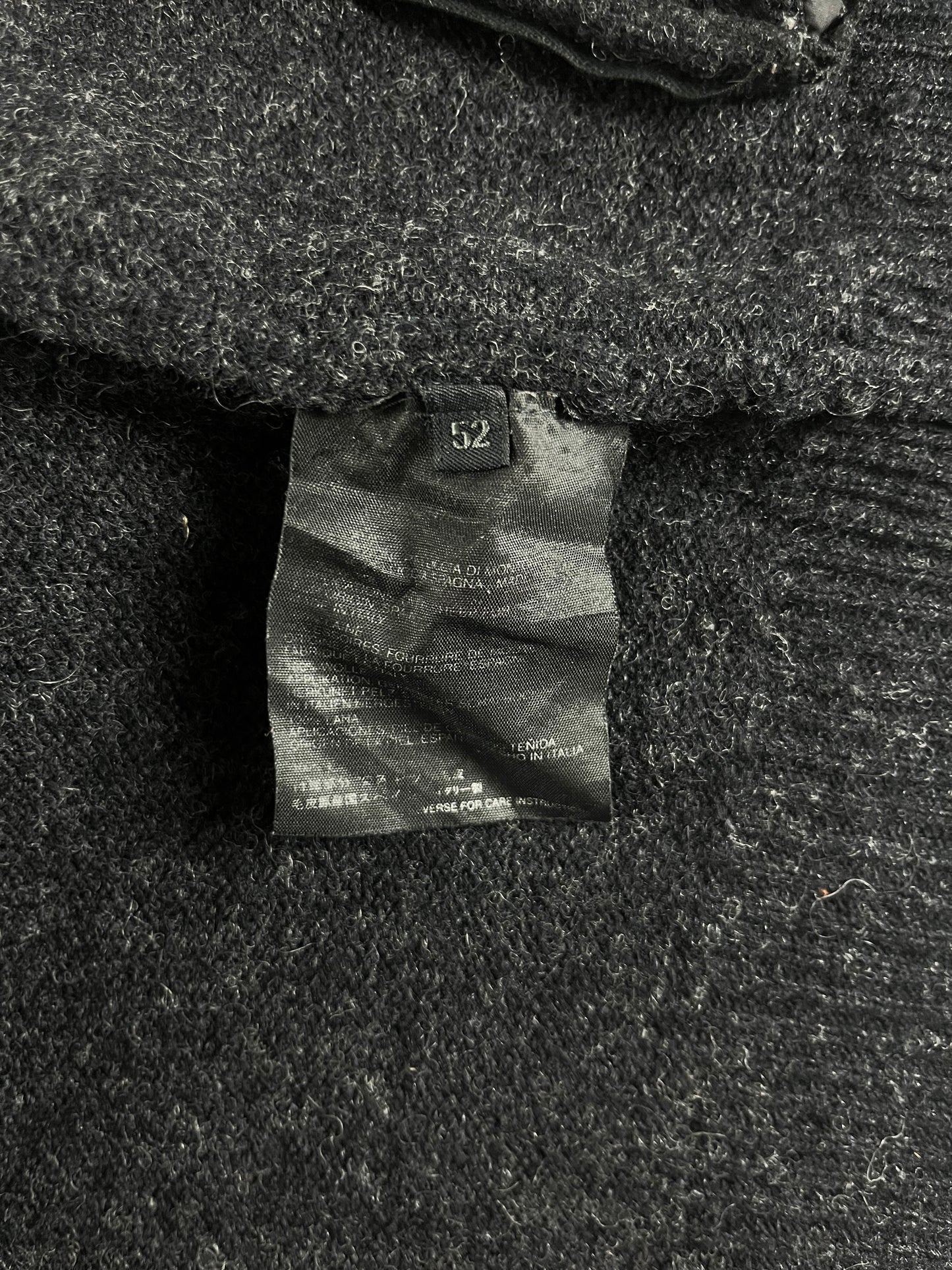 Prada Essential Fit Zip Turtleneck Wool Zipper 2000s - M