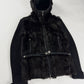 Prada Hooded Kid Fur Balaclava Wool Belted Jacket FW 1999 - S