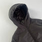 Prada Brown Nylon Double Zip Long Hooded Jacket 2000s - S