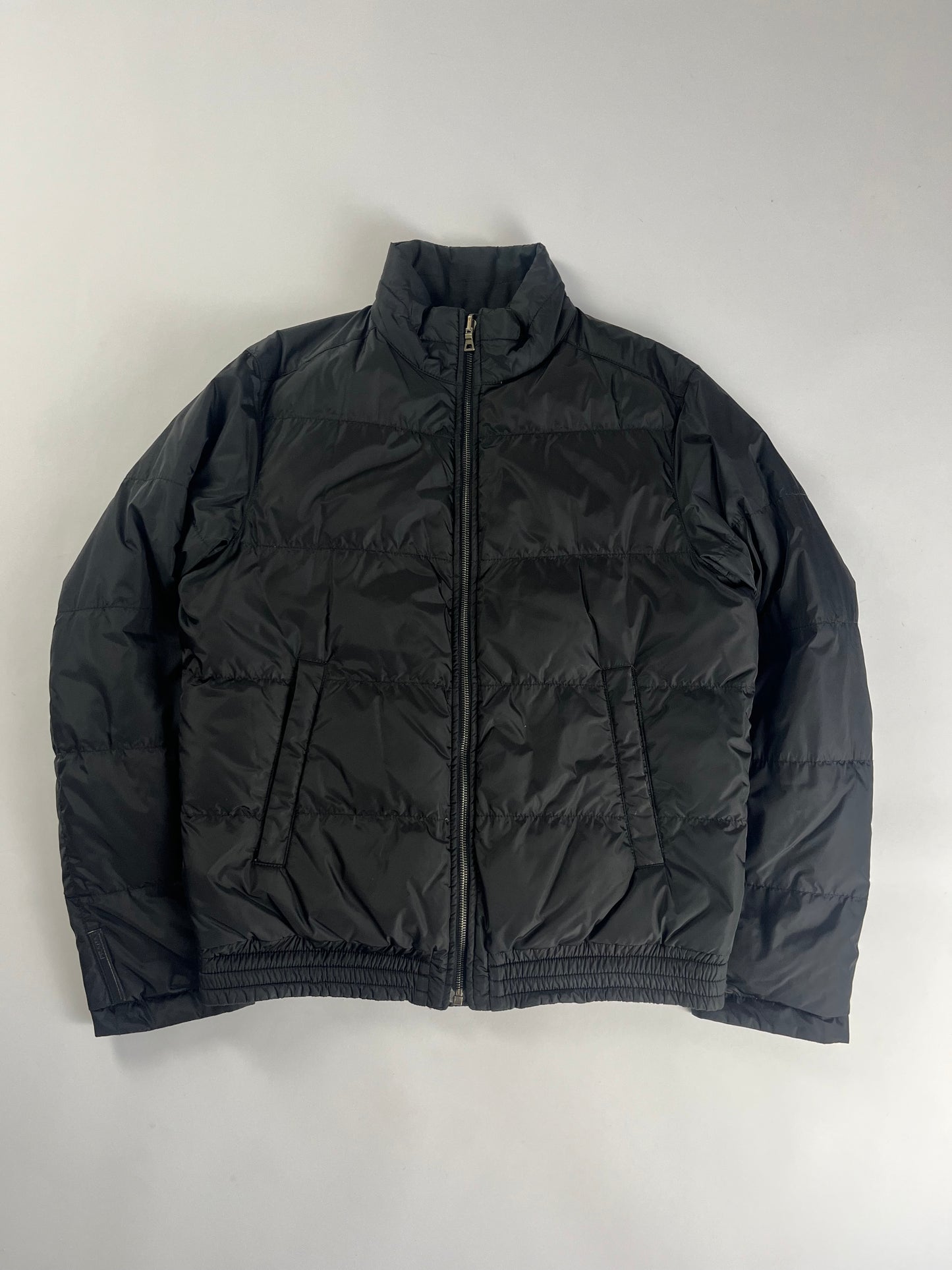 Prada Shadow Double Side Nylon Puffer Down Jacket 2000s - L