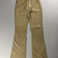 Gucci Tom Ford Cream Leather Flare Pants 1990s - S