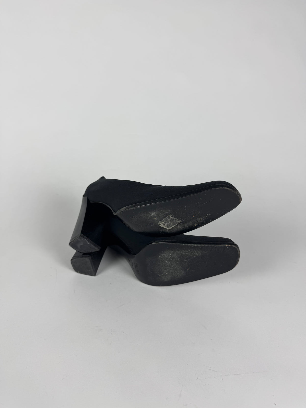 Prada Black Mary Jane Square Toe Pumps FW 1998 - 37,5 IT/38 EU