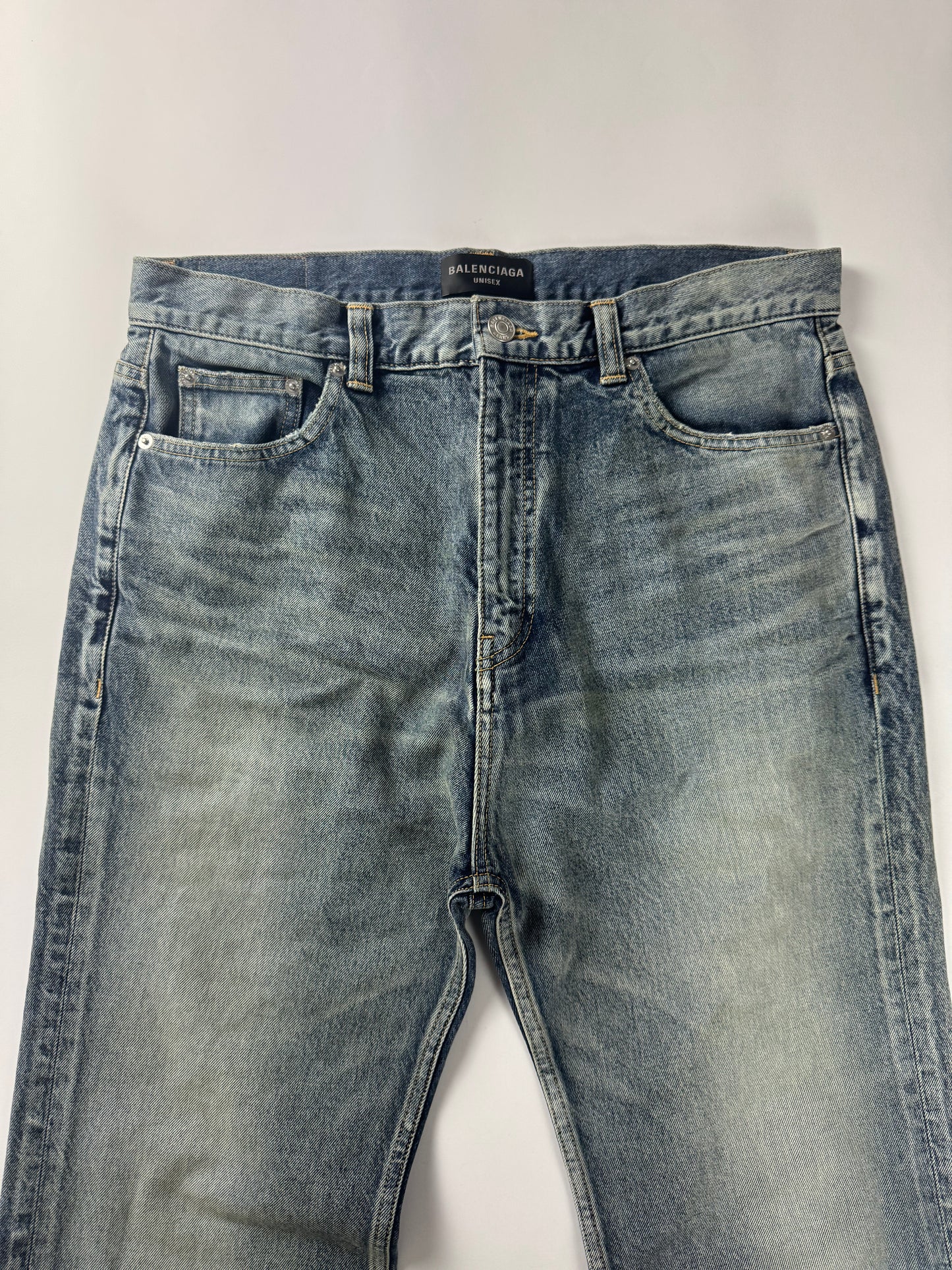 Balenciaga Iconic Perfect Bootcut Flare Denim Pants SS 2022 - M