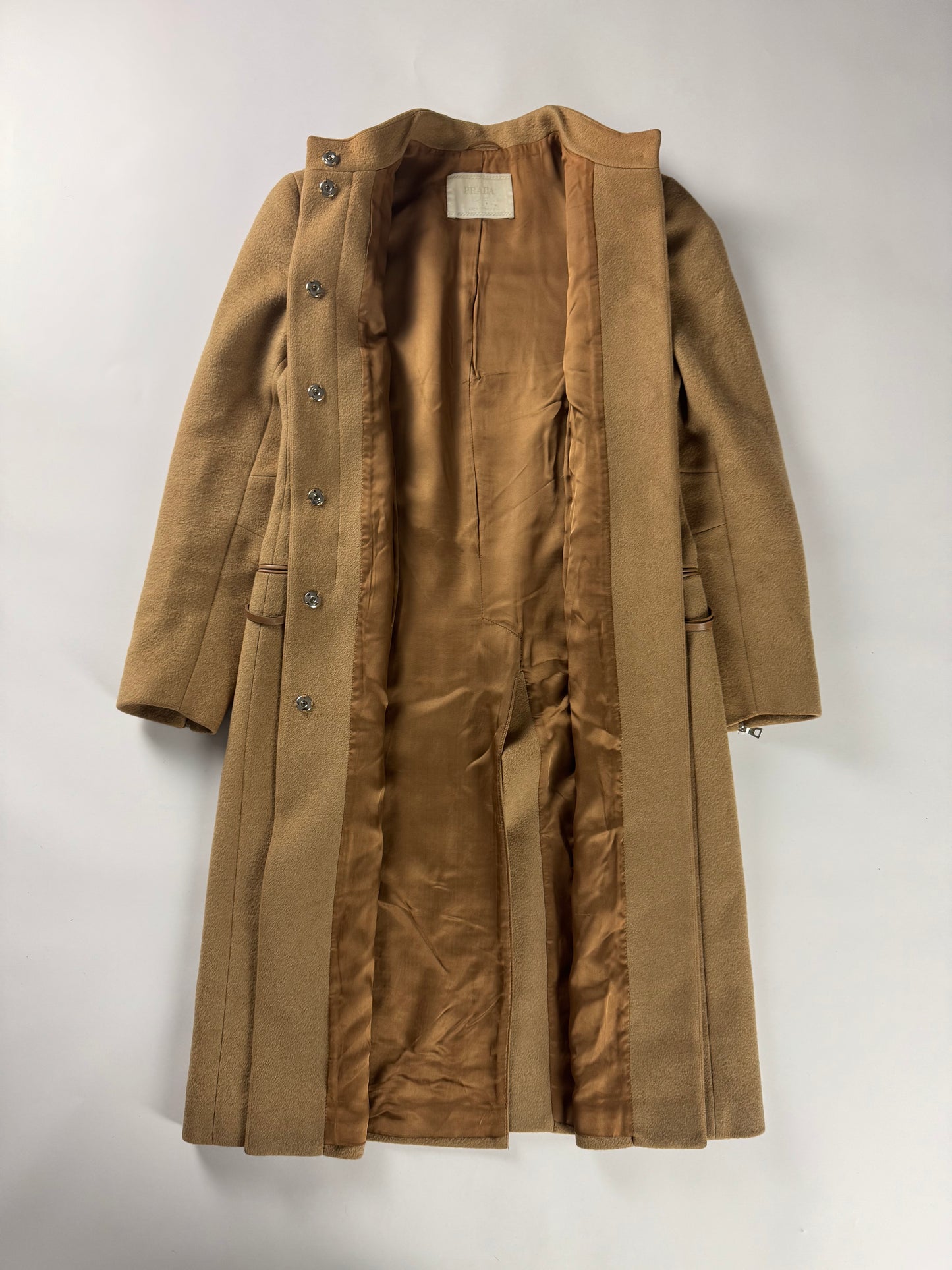 Prada Camel Wool Padded Elbows Coat FW 1999 - S