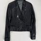 Bottega Veneta Sample Black Cropped Double Breasted Tuxedo Blazer FW 2012 - XS
