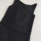 Prada Dark Grey Silk Cut Out Paneled Wool Dress FW 1998 - S