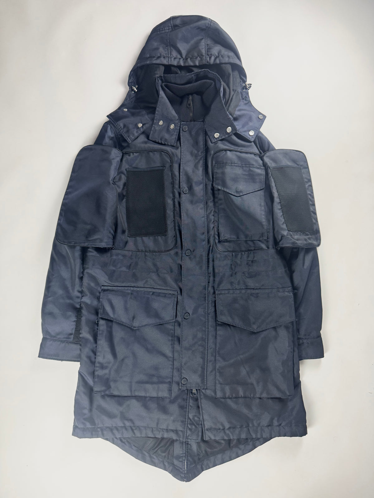 Louis Vuitton Sample Night Blue Multi Pocket Utility Cargo Parka FW 2016 - M