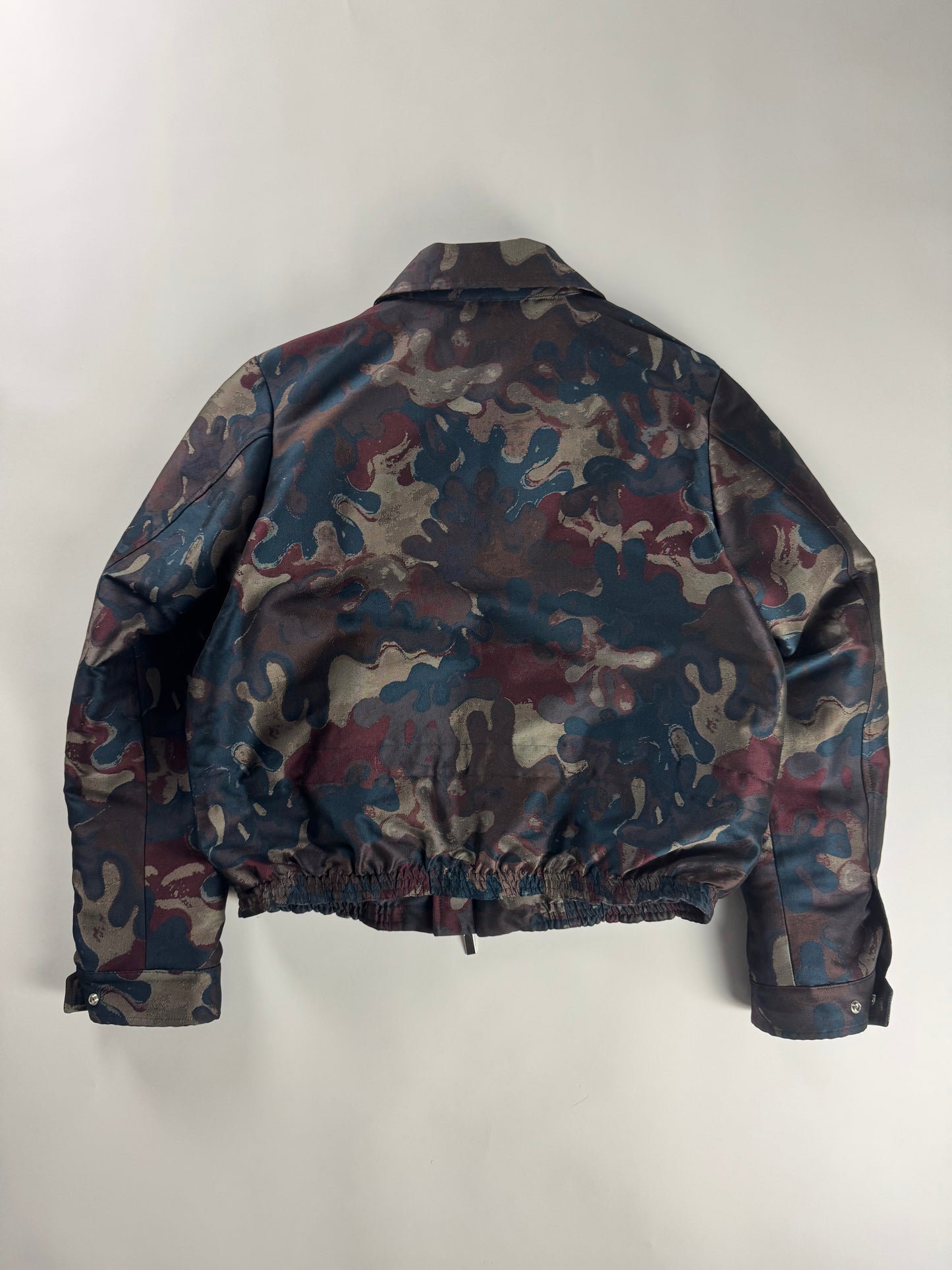 Dior Homme x Peter Doig Camo Double Zip Bomber Jacket FW 2021 - M