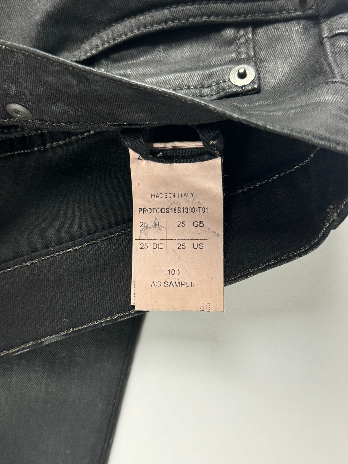 Rick Owens Drkshdw Sample Detroit Waxed Pants - XS
