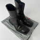 Prada Black Leather Square Toe High Boots FW 1999 - 43,5 EU