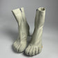 Balenciaga Vibram White Leather Heeled FiveFingers Toe Boots FW 2020 - 37 EU