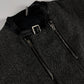 Dior Homme Wool Navigate Leather Belted Collar Bomber Jacket FW 2007 - L