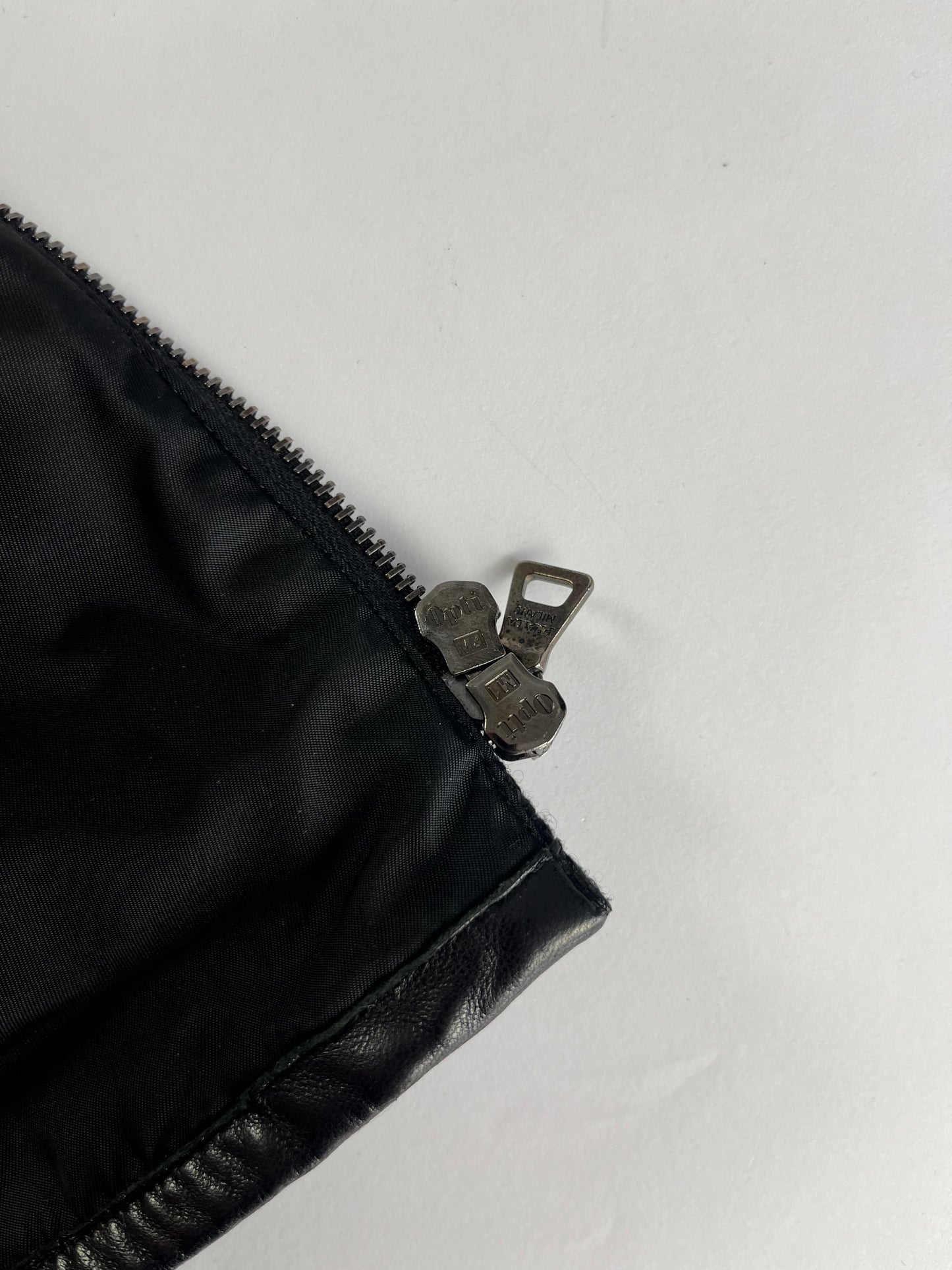 Prada Hidden Nylon Hoodie Hybrid Vest - M