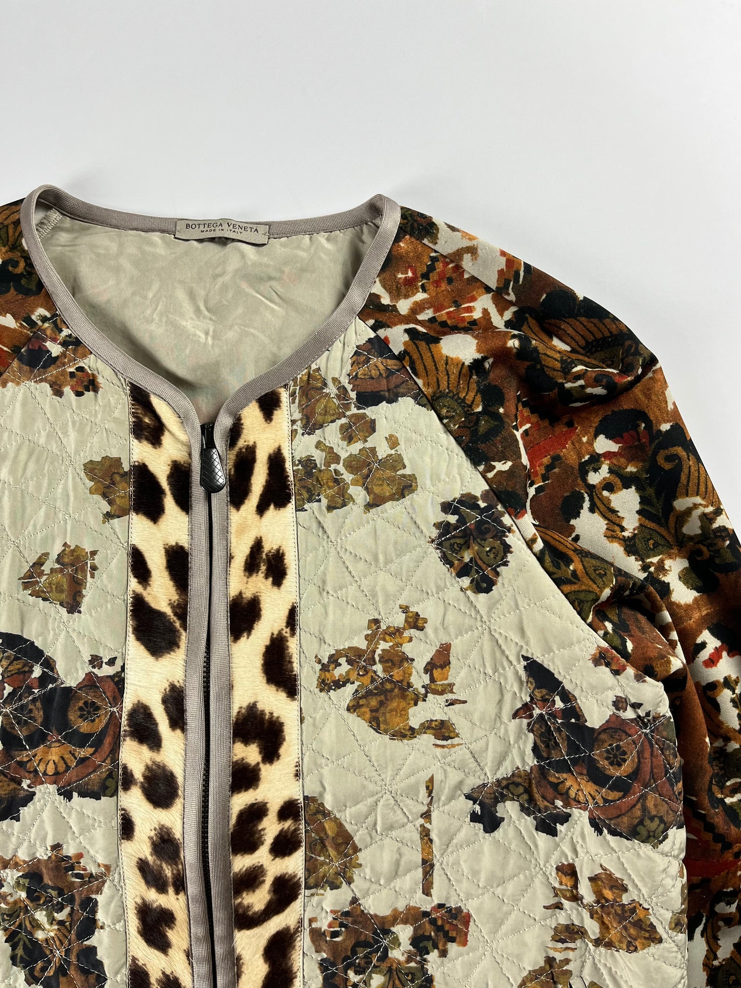 Bottega Veneta Safari Leopard Print Zipper SS 2016 - S