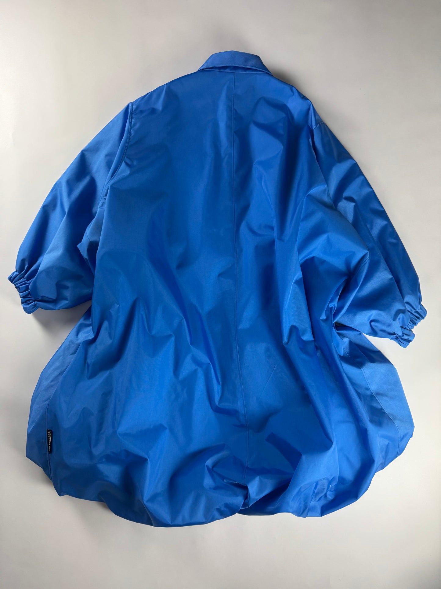 Balenciaga Electric Blue Oversize Shirt Balloon Overcoat FW 2018 - M