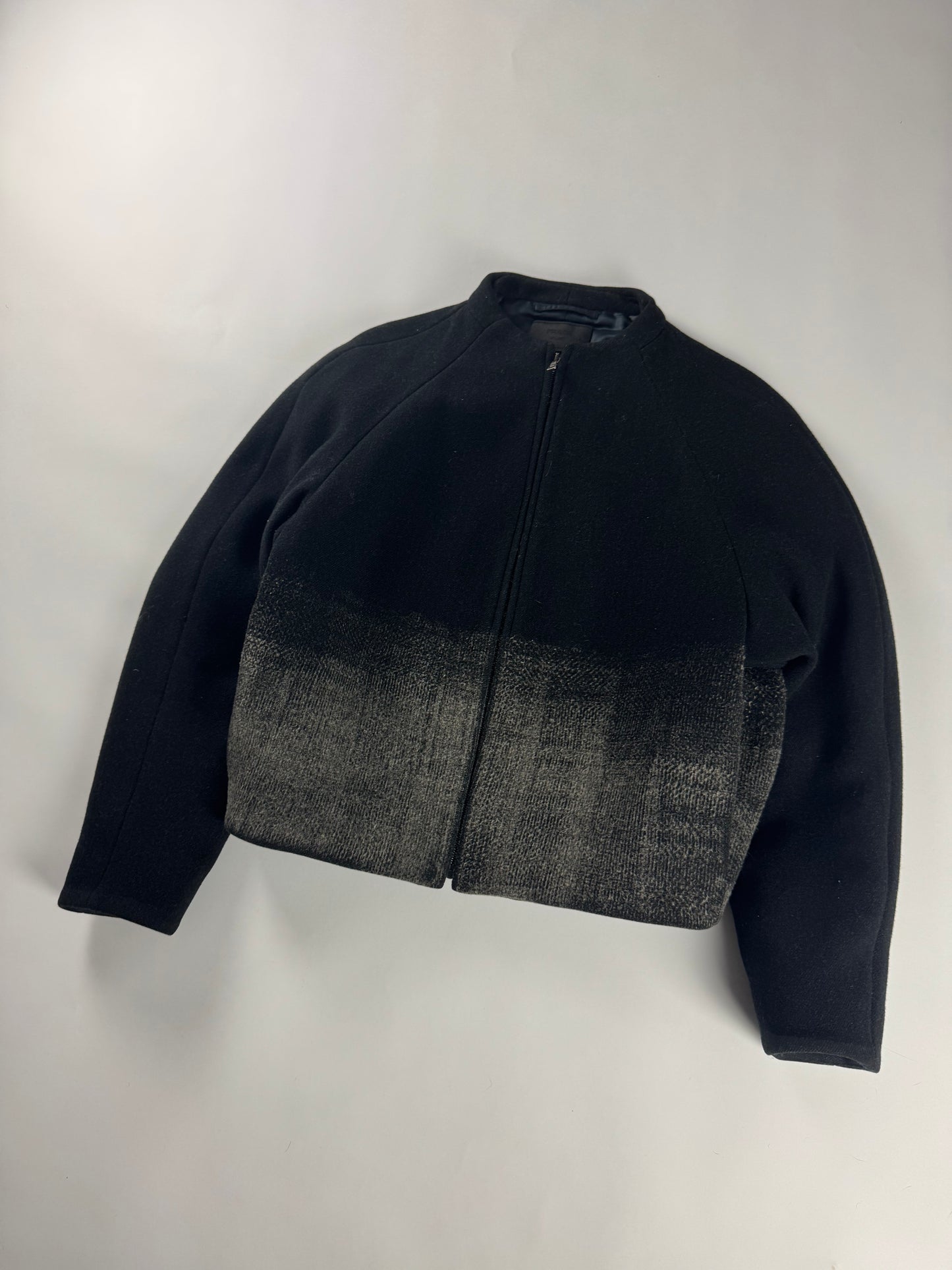 Prada Gradient Virgin Wool Ombré Zipper Jacket FW 2007 - M