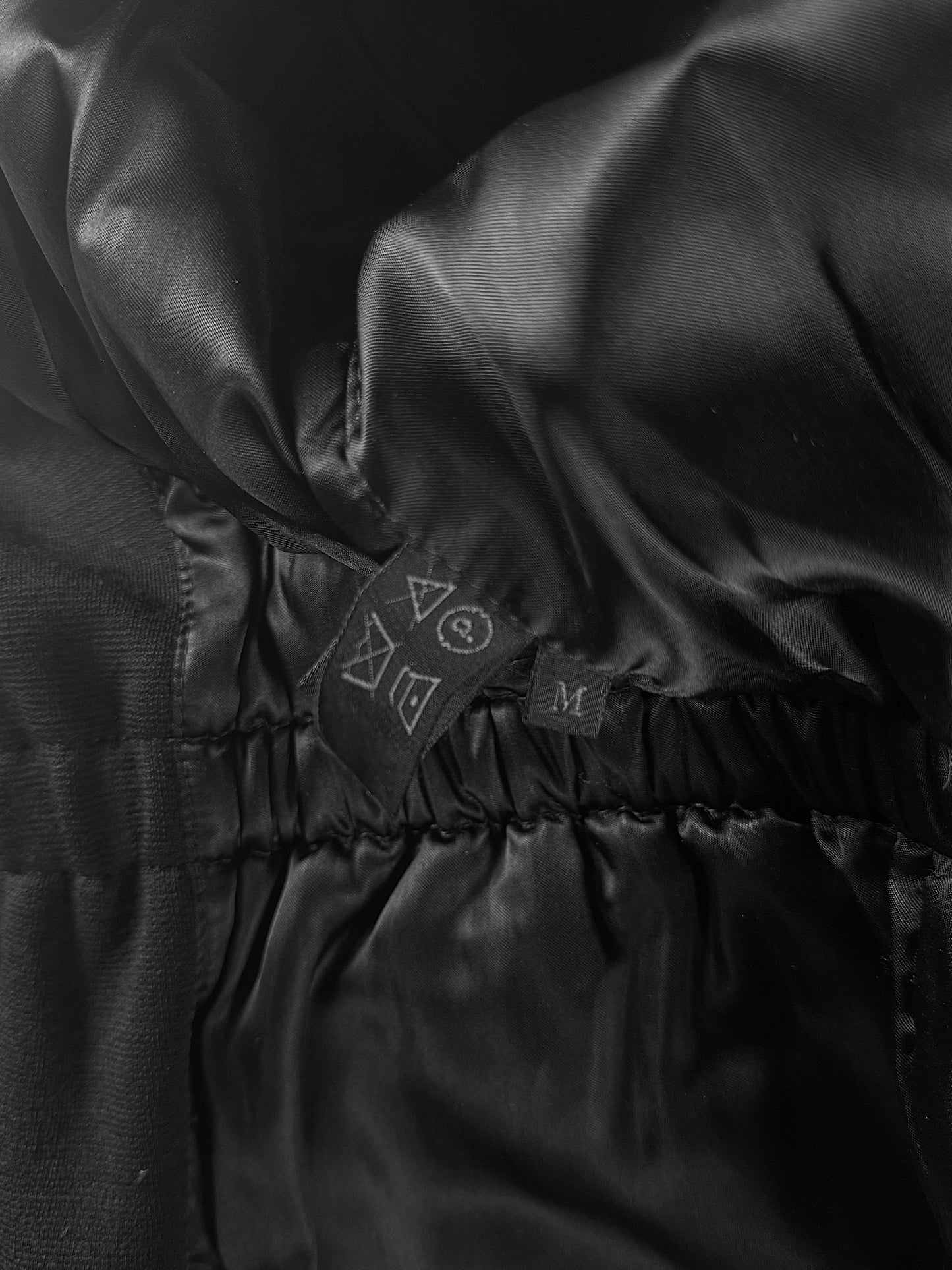 Prada Black Drawstring Zipper Jacket FW 1997 - M