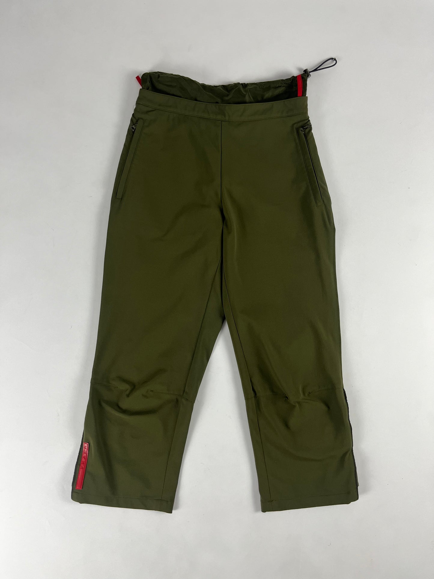 Prada Linea Rossa Khaki Strapped 3/4 Pants FW 1999 - S