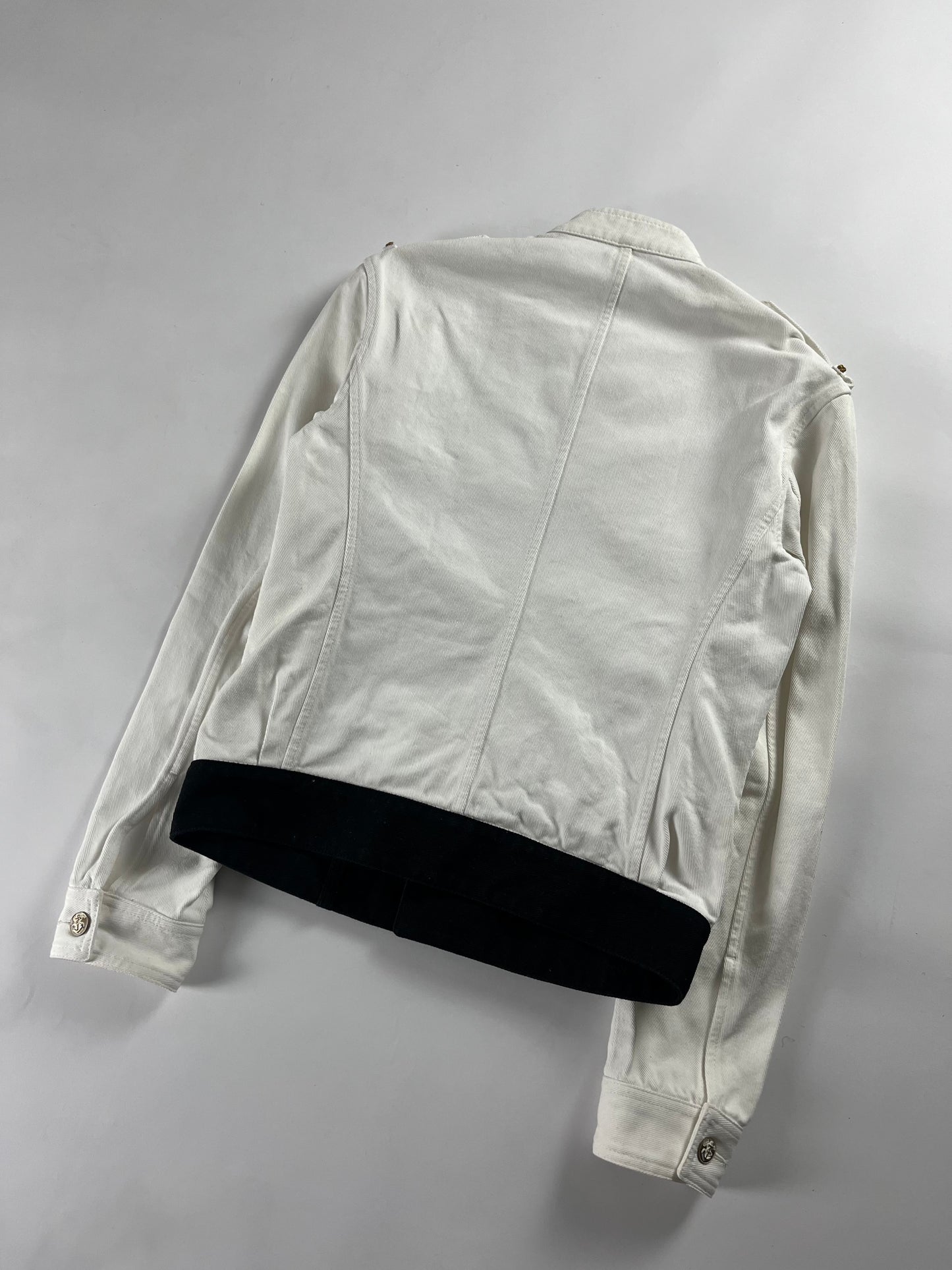 Gucci White Yacht-Club Belted Jacket SS 2015 - S