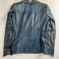 Fendi Blue Leather Belted Jacket 1990s - S